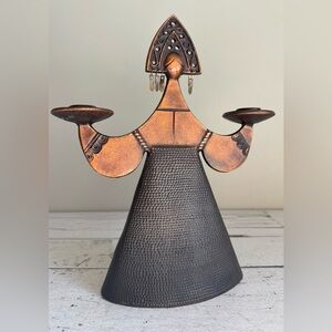 Vintage Russian Double Taper Candle Holder | Bjorn Wiinblad Style